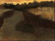 Wheatfield and Row of Trees Edgar Degas